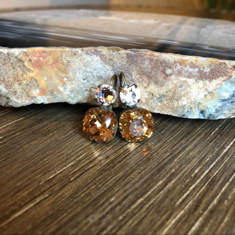 Crystal & Amber Sorrelli Earrings